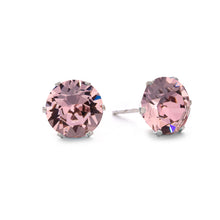 Load image into Gallery viewer, Antique Pink Mini Bling Earrings
