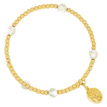 Load image into Gallery viewer, April Birthstone Gold-Filled Bead Wrap- By Wind &amp; Fire