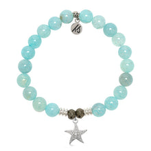 Load image into Gallery viewer, "CZ Starfish" Silver Charm Bracelet - TJazelle