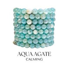 Load image into Gallery viewer, Aqua Agate Calming Stacker - TJazelle