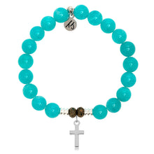 Load image into Gallery viewer, "Cross" Silver Charm Bracelet - TJazelle