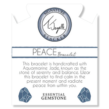 Load image into Gallery viewer, "Peace" Aquamarine Jade Stacker - TJazelle