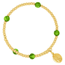 Load image into Gallery viewer, August Birthstone Gold-Filled Bead Wrap- By Wind &amp; Fire