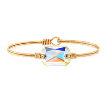 Load image into Gallery viewer, Dylan Bangle Bracelet in Aurora Borealis Crystal AB