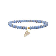 Load image into Gallery viewer, Harper Slanted Heart Beaded Bracelet