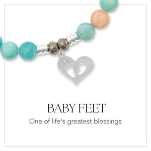 Baby Feet Charm Bracelet - TJazelle