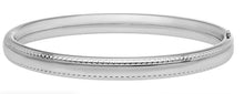 Load image into Gallery viewer, Beaded Edge Baby Bangle Bracelet -Sterling Silver