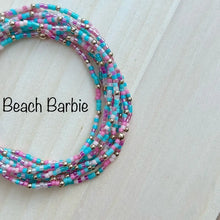 Load image into Gallery viewer, Beach Barbie Seed Bead Bracelet - Dainty Stretch Bracelet