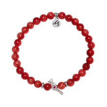 Load image into Gallery viewer, Red Cardinal Beaded Moments Bracelet - TJazelle