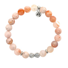 Load image into Gallery viewer, Infinity Sakura Agate Precious Symbols Bracelet - TJazelle