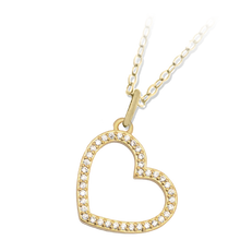 Load image into Gallery viewer, Beautiful Soul Gold TJazelle Heart Necklace
