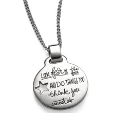 Load image into Gallery viewer, &quot;Be Fearless&quot; Necklace - Sterling Silver