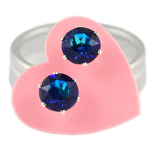 Load image into Gallery viewer, Bermuda Blue Mini Bling Earrings - JoJoLovesYou