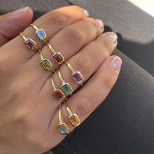 Load image into Gallery viewer, September Birthstone Ring - 14k Yellow Gold