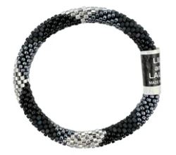 Black and Gray Harmony - Roll On Bracelet