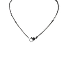 Load image into Gallery viewer, Alora Luxe Clasp with Black Diamond Heart Necklace
