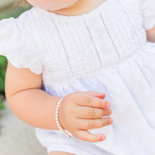 Load image into Gallery viewer, Blessed Baby Pearl Baptism/Cross Bracelet (0-12 Months)