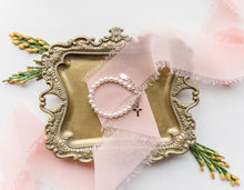 Load image into Gallery viewer, Blessed Baby Pearl Baptism/Cross Bracelet (0-12 Months)