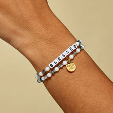 Load image into Gallery viewer, "Blessed" Little Words Project Bracelet in Midnight