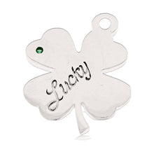 Load image into Gallery viewer, "Lucky Clover" Silver Charm Bracelet - TJazelle