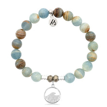 Load image into Gallery viewer, "Hammered Wave" Silver Charm Bracelet - TJazelle