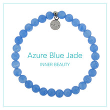Load image into Gallery viewer, Inner Beauty Azure Blue Jade Stacker - TJazelle HELP Collection