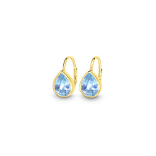 Load image into Gallery viewer, Blue Leverback Drop Earrings Medium - Chloe &amp; Lois