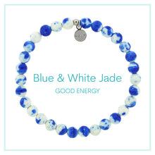Load image into Gallery viewer, Blue and White Jade - Good Energy Stacker - TJazelle HELP Collection