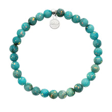 Load image into Gallery viewer, Radiate Light Blue Opal Jade Stacker - TJazelle HELP Collection