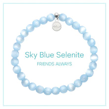 Load image into Gallery viewer, Friends Always Blue Selenite Stacker - TJazelle HELP Collection