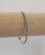 Load image into Gallery viewer, Rhinestone Chocolate Gold Finish Flexible Bracelet