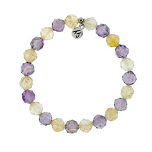 Load image into Gallery viewer, &quot;Body and Soul&quot; Amethyst Citrine Faceted Stacker -TJazelle