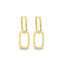 Load image into Gallery viewer, Braided Luxe Link Hoops - Chloe &amp; Lois