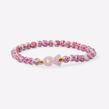 Load image into Gallery viewer, Porcelain Pink Cancer Ribbon Holy Water Bracelet