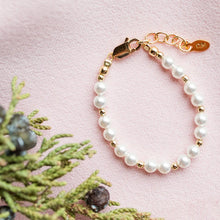 Load image into Gallery viewer, Brynn 14K Gold Plated Pearl Baby Bracelet
