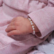 Load image into Gallery viewer, Brynn 14K Gold Plated Pearl Baby Bracelet