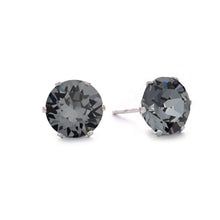 Load image into Gallery viewer, Black Sparkle Mini Bling Earrings