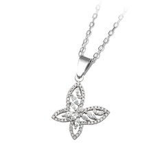 Load image into Gallery viewer, Butterfly CZ Necklace - Sterling Silver TJazelle