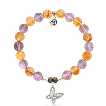 Load image into Gallery viewer, "Butterfly CZ" Silver Charm Bracelet - TJazelle