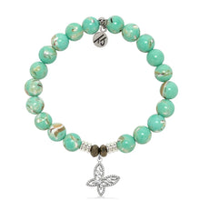Load image into Gallery viewer, "Butterfly CZ" Silver Charm Bracelet - TJazelle
