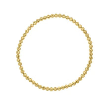 Load image into Gallery viewer, 14K Yellow Gold Moon-Cut Bead Stretch Bracelet