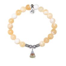 Load image into Gallery viewer, Candy Corn Infinite Steel Charm Bracelet - TJazelle