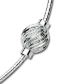 Cape Cod Swirl Ball & Snake Chain Anklet - Sterling Silver