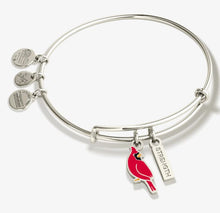 Load image into Gallery viewer, 'Strength' Cardinal Duo Charm Bangle Bracelet - Alex and Ani
