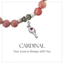 Load image into Gallery viewer, Cardinal CZ Silver Charm Bracelet - TJazelle