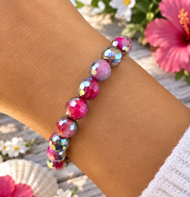 Load image into Gallery viewer, Silver Dipped Red Agate Stacker - TJazelle