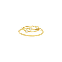Load image into Gallery viewer, Diamond Multi Chain Ring - 14K Yellow Gold