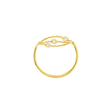 Load image into Gallery viewer, Diamond Multi Chain Ring - 14K Yellow Gold