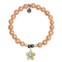 Load image into Gallery viewer, Flower of Positivity Silver Charm Bracelet - TJazelle *Retired*