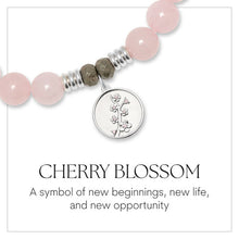 Load image into Gallery viewer, "Cherry Blossom" Silver Charm Bracelet - TJazelle